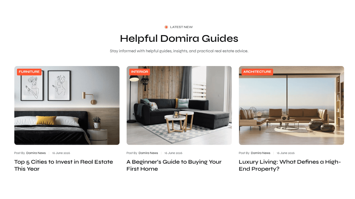 Domira Real Estate Shopify Theme screenshot