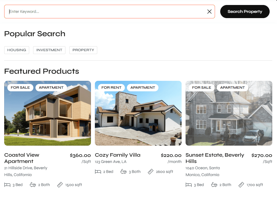 Domira Real Estate Shopify Theme screenshot