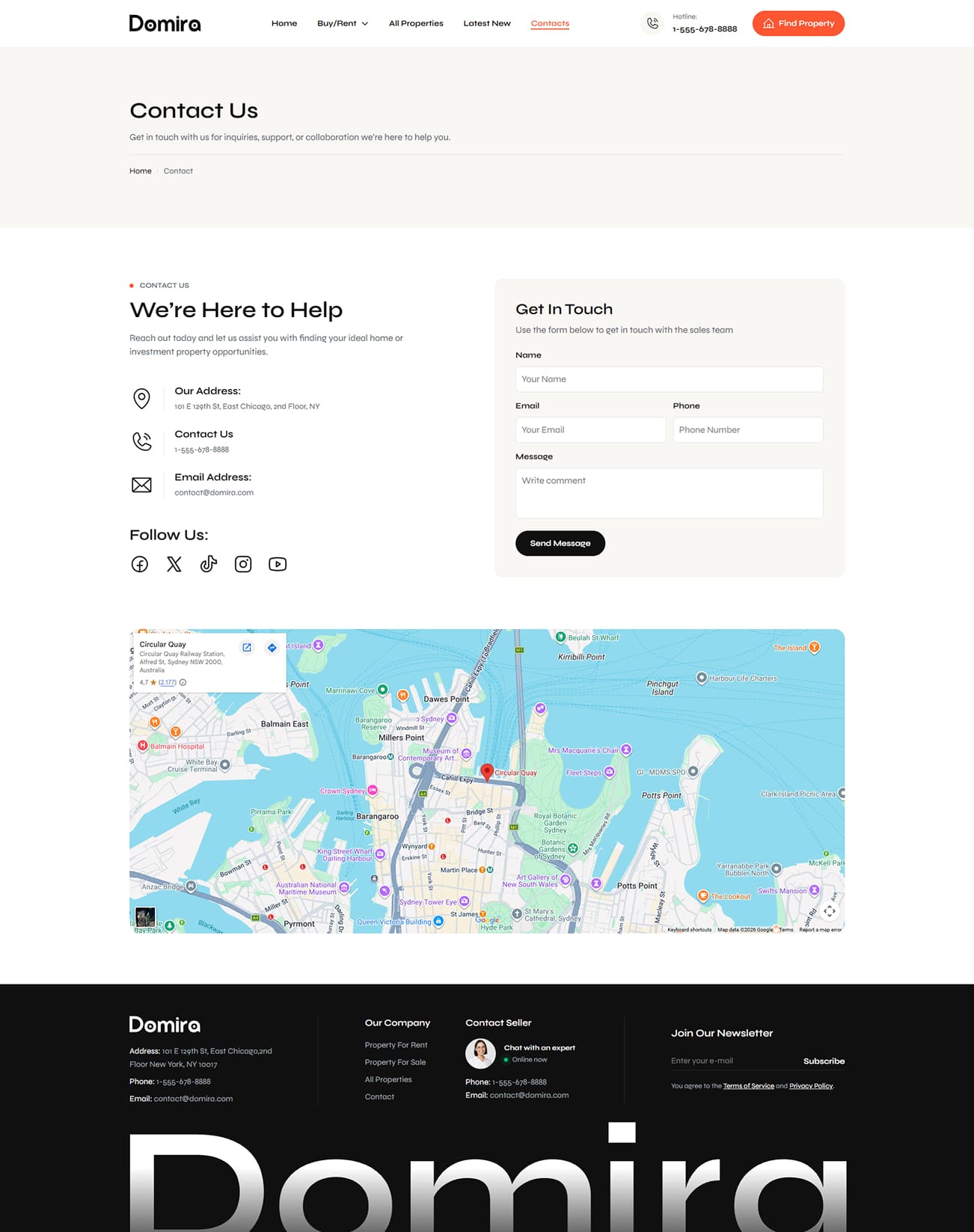 Domira Real Estate Shopify Theme screenshot