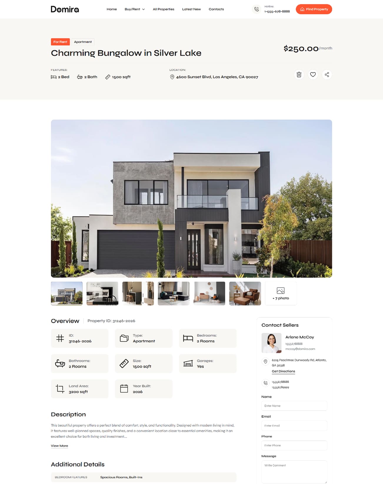 Domira Real Estate Shopify Theme screenshot